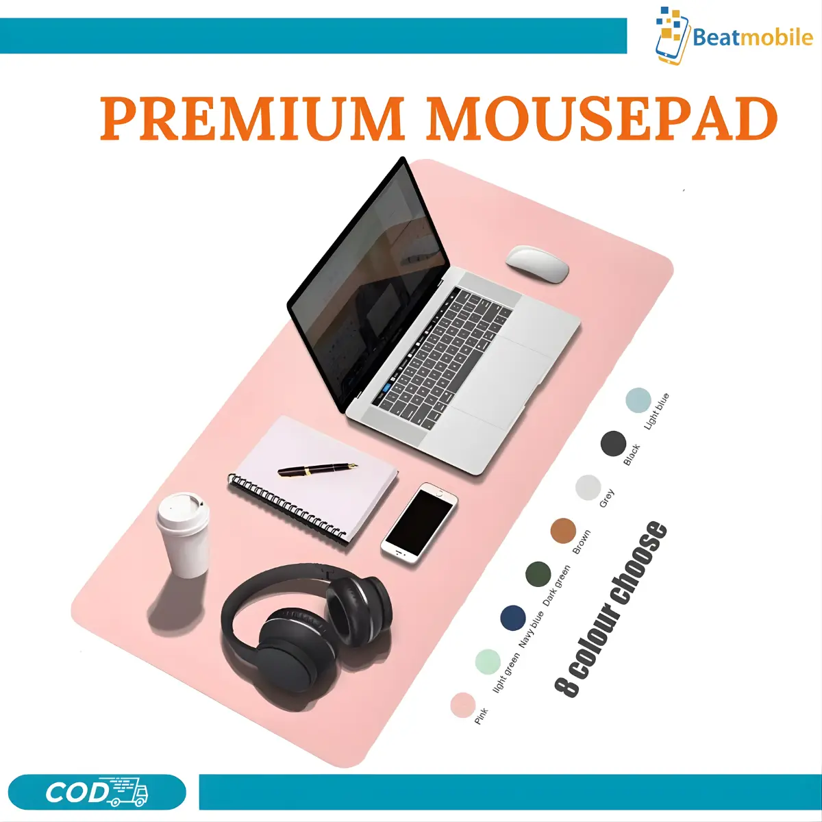 Mousepad For Gaming Waterproof Non-slip PU Macaron Leather DeskMat Computer Keyboard Desk Pad for Office/Home