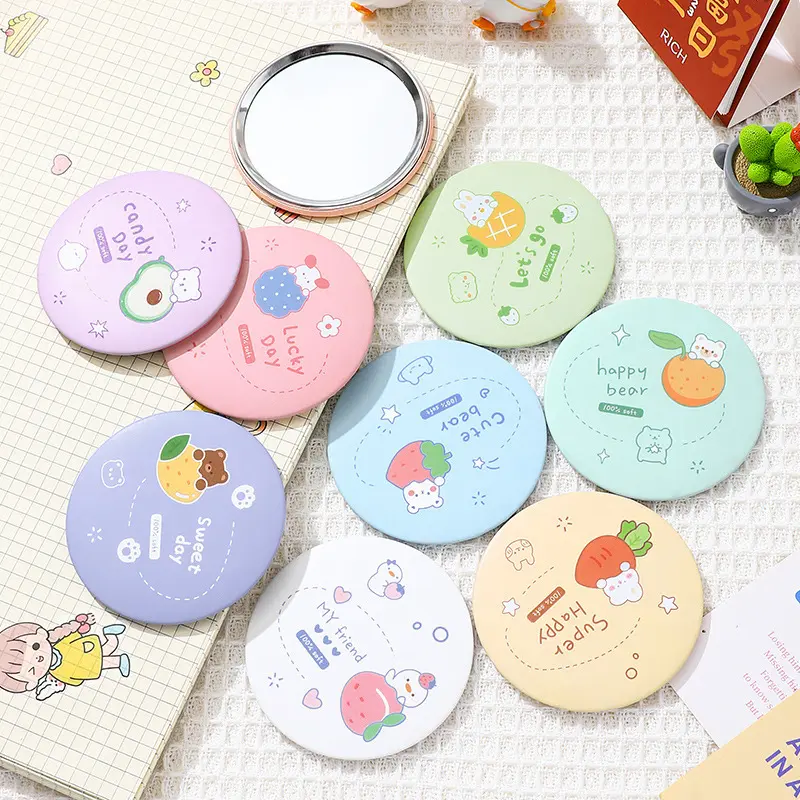 Gương Tròn Mini Trang Điểm, Gương Bỏ Túi Nhỏ Nhắn Siêu Dễ Thương Tiện Dụng 5