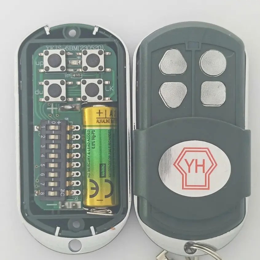 Điều khiển cửa cuốn YH 8 MÃ GẠT 433 mhz Wintec đèn đỏ