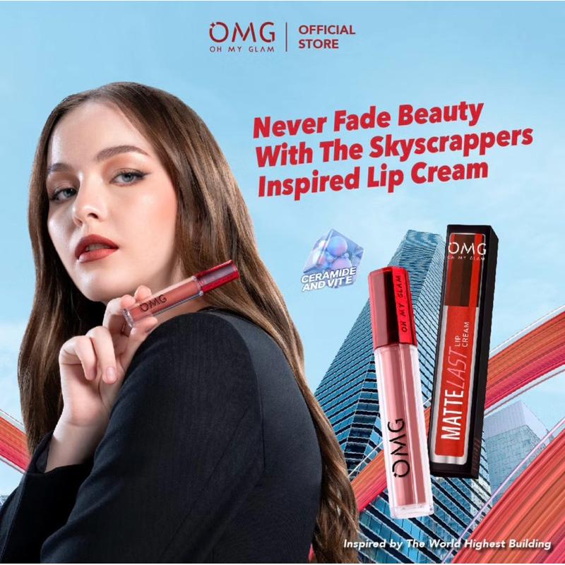 Najmio OMG OH MY GLAM Mattelast Lip Cream 2.9 g - Lip Cream Matte Dengan Warna Intense, Tahan Lama & Ringan 1