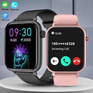 Jam Tangan Pintar, X12, Jualan Panas, Panggilan Bluetooth, Dail Pelbagai Boleh Disesuaikan, Pemantauan Kesihatan 24 jam, Jam Tangan Pintar