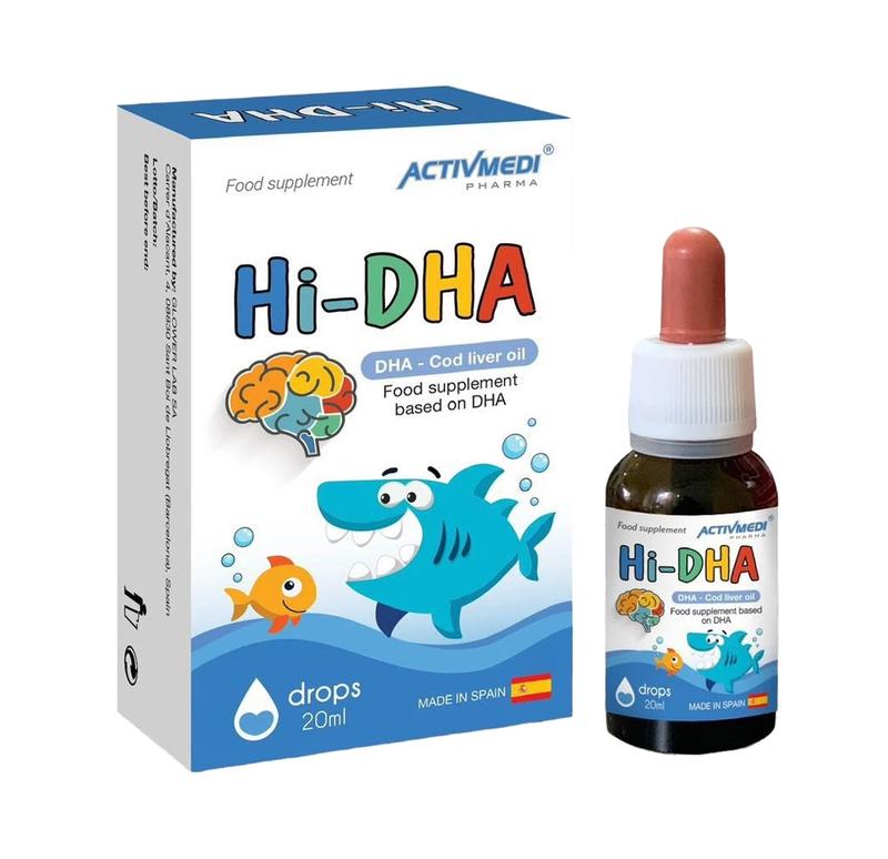 Hi DHA - Bổ Sung DHA Tinh Khiết Từ Dầu Gan Cá Tuyết Tự Nhiên (20ml)