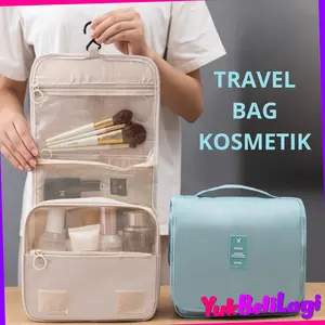 YBL-Travel bag storage tas penyimpanan kosmetik perlengkapan mandi tas wanita serbaguna tas traveling original bahan tebal (BELI LOKAL)