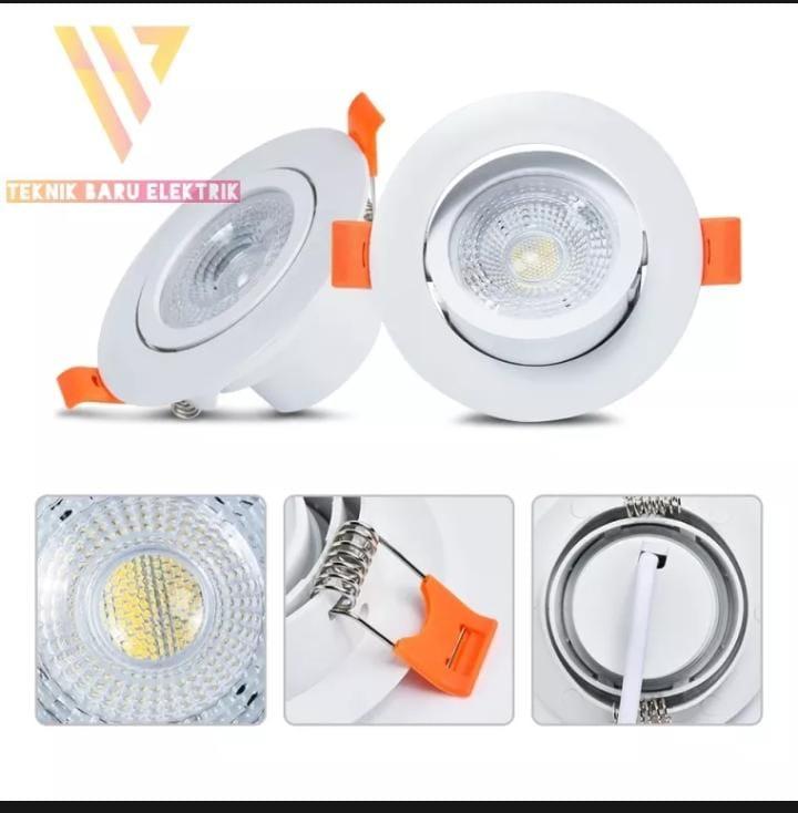 Lampu Downlight Spot COB Led Sorot 5 Watt Hologen 220V Hias Plafon ...