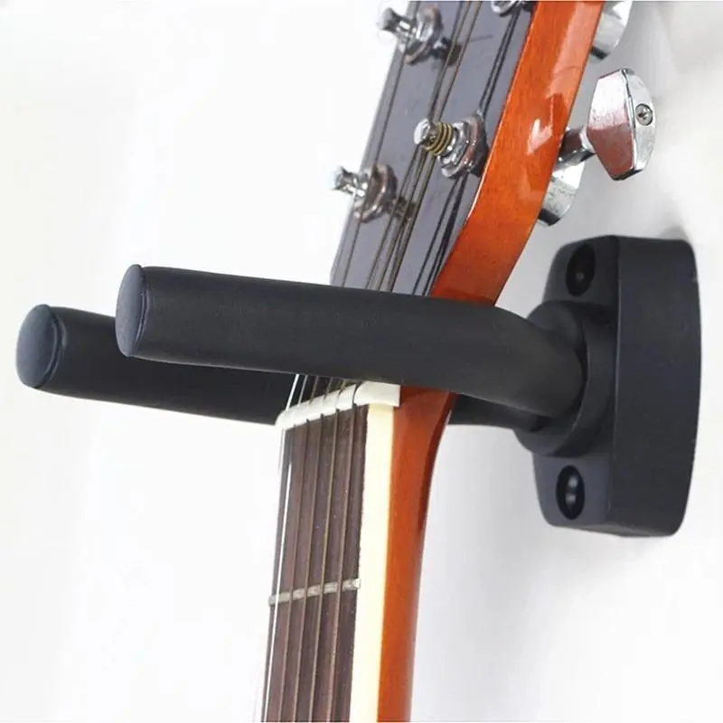 Wall Mounted Guitar Hanger Hook, Non-slip Holder for Electric Acoustic Guitar Ukulele String Instrument, Guitar Accessories