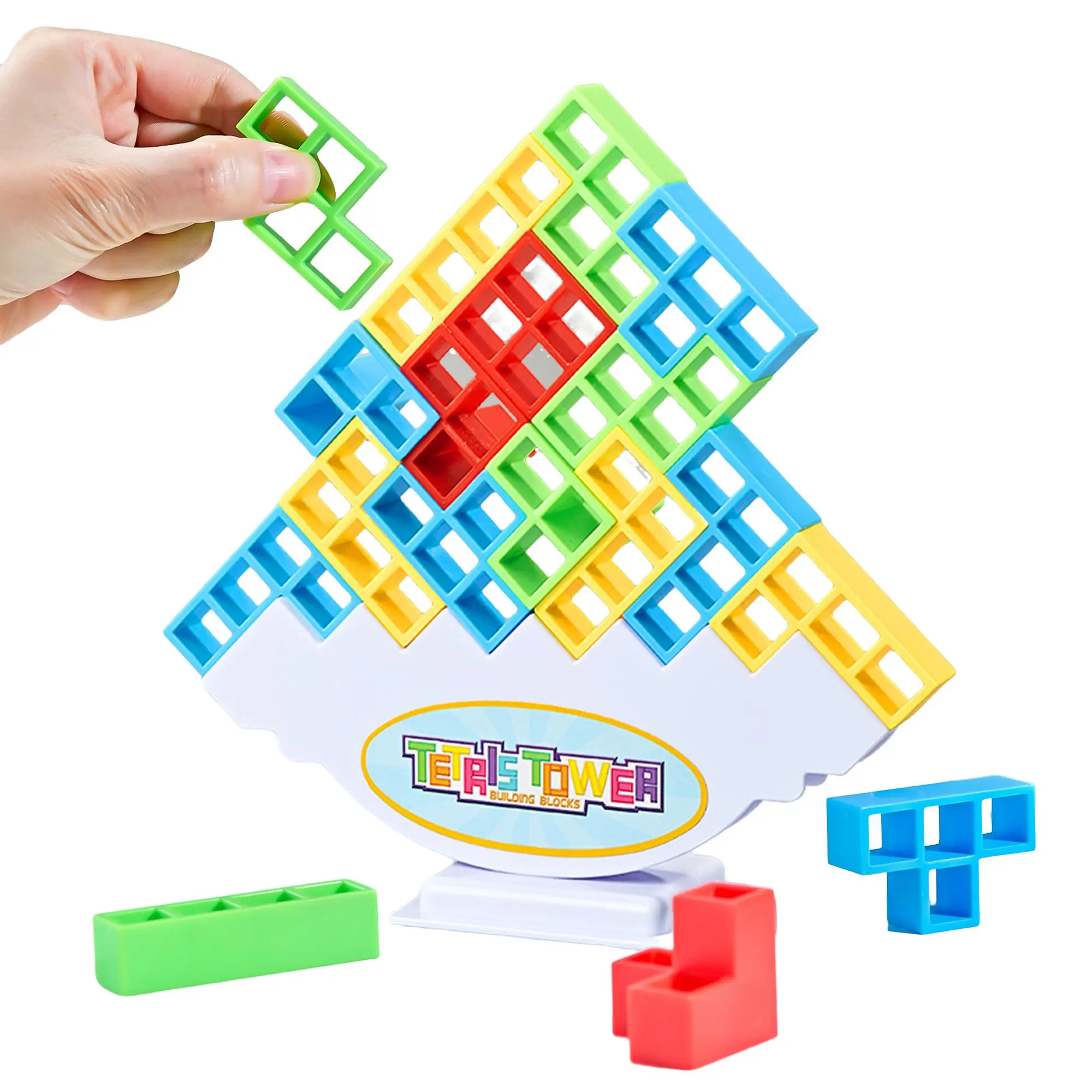 Durable Building Balance Blocks Board Game, 1 Set Tetra Tower Stacking Games, Creative Birthday and Holiday Gift Options, Gift for Kids, Gift for Her, Men's Gift, Gift for Mom, Mother's Day Gift, Fidget Toys Gifts for Kids Toys for Boys
