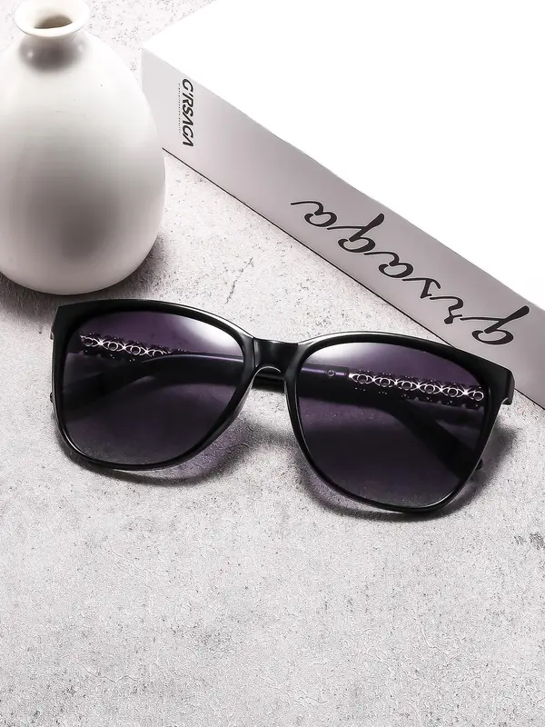 Women's Ombre Lens Square Frames Sunglasses, Modern Trendy Casual Sunglasses for Everyday Use, Fashion Styling Accessories for Outdoor Activities Sunglasses 2025 Women, Classic Shades, Trendy Vintage Sunglasses Polarized 5