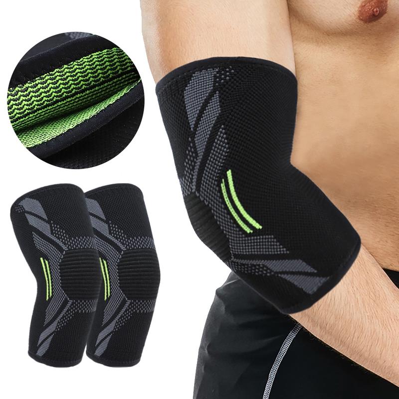 Nẹp Khuỷu Tay Nén Cho Nam Và Nữ, 1 Cái, Thể Thao, Thoáng Khí, Chống Mài Mòn, Thể Dục, Hỗ Trợ Khuỷu Tay, Tay Áo Cho Bóng Rổ, Quần Vợt, Golf
