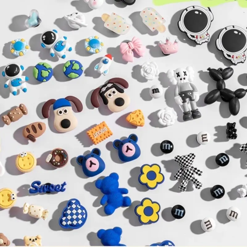 LSLS Aksesori Sandal DIY/Aksesoris Sandal Lucu Boneka Kartun/Bunga/Beruang/Anak Anjing 2
