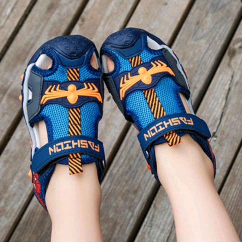 Sepatu Sandal Anak Spiderman Import Premium 6