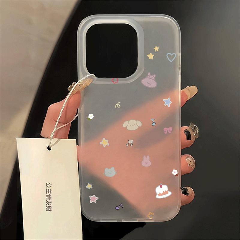 Ốp Lưng Phong Cách Mới Cho IPhone 11 15 14 13 12 Pro Max X XR Xs Max 8 7 Plus SE 2020 Bút Dễ Thương Cún chó Con Ins TPU Chống Sốc Ốp Điện Thoại Phụ Kiện Case