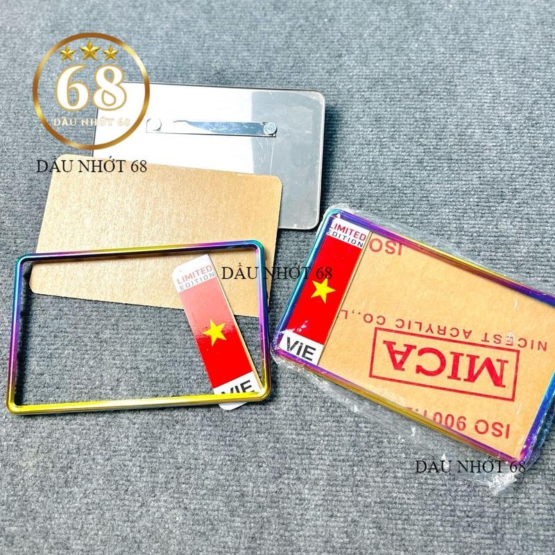 Khung biển số viền Titan lá cờ lắp cho các dòng xe máy Wave, Dream, Winer, Ex150, Ex11, Vario, Fu125,... Phụ Kiện Phụ Tùng