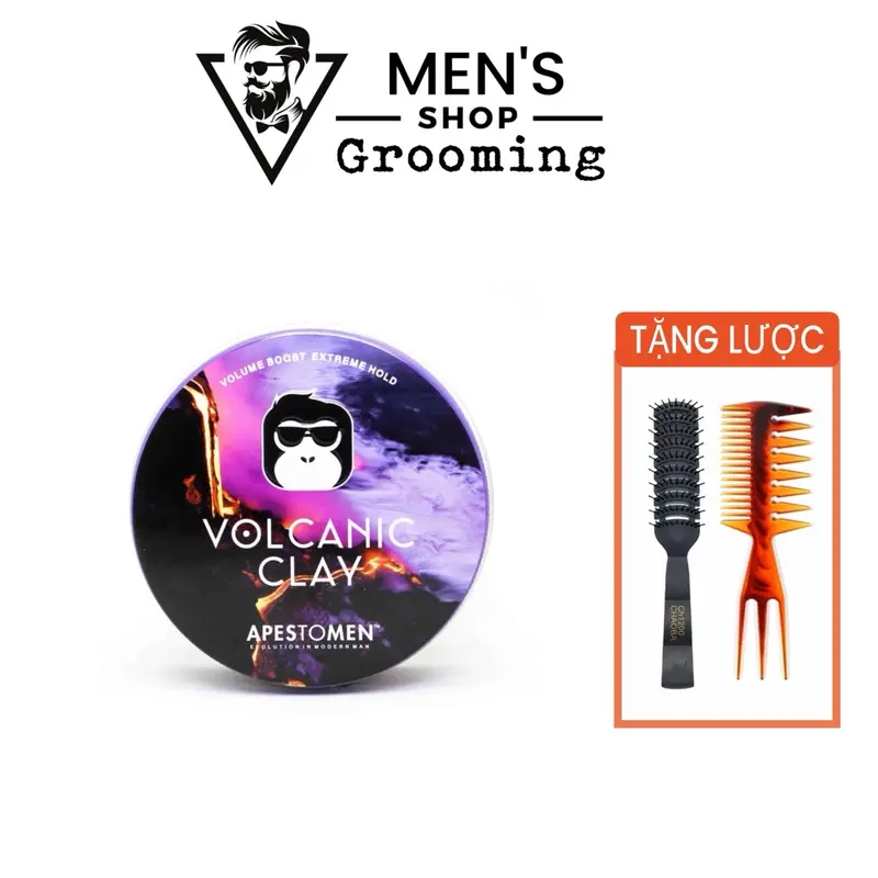 Sáp vuốt tóc Volcanic Clay Apestomen 80g chính hãng Chăm Sóc Tóc 0