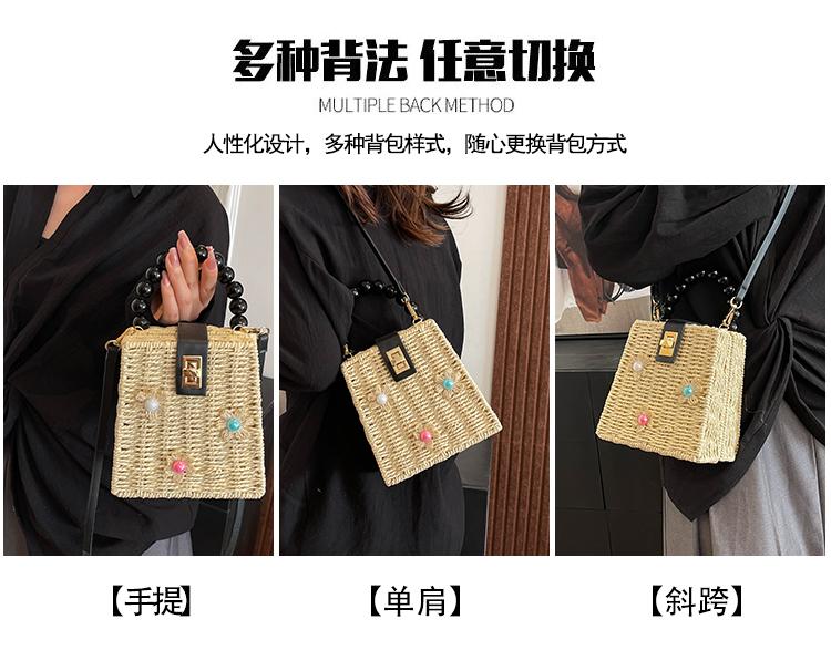 Product Introduction of Túi Rơm Dệt Tay INS, Thiết Kế Đặc Biệt Túi Vuông Nhỏ Phong Cách Phương Tây Bờ Biển Mới, Túi Messenger Đeo Vai, Xu Hướng 2025 18