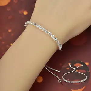 [TERLARIS] Gelang Berlian - Size Adjustable Unisex