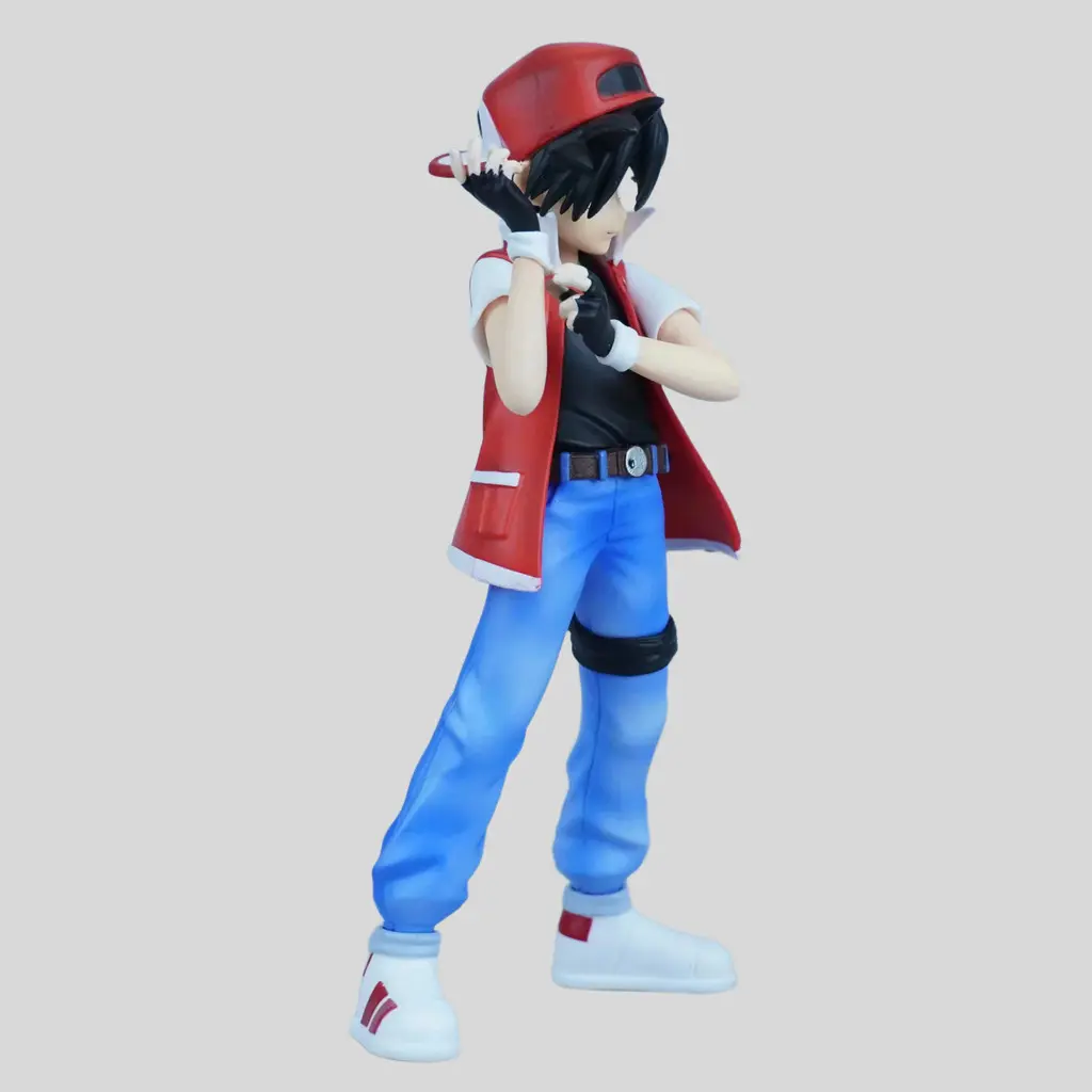 Pokemon Trainer Red Figure Trainer Shou Aka Anime Model Collectible Toy ...