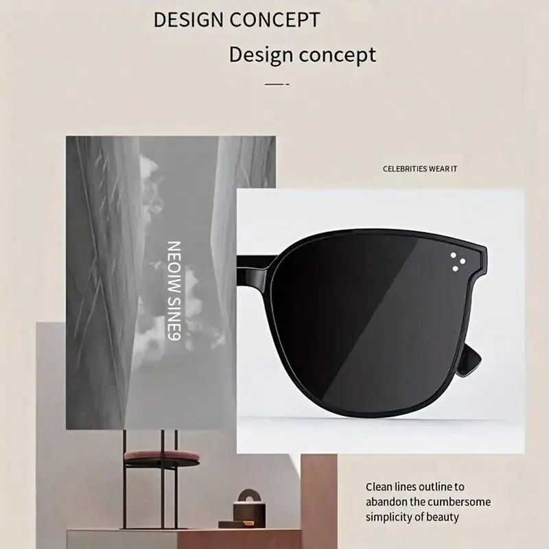 Large Frame Sunglasses, UV Sunglasses for Men & Women, Blush Yellow Glasses, Fashionable Cycling Ski Glasses, Fishing Glasses, Fashion Goggles 6