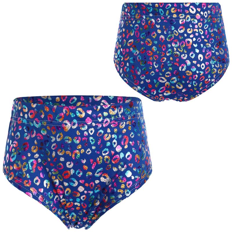 Quần Sịp Họa Tiết Da Báo Kim Loại JanJean, Unisex, Dành Cho Trẻ Em, Bé Trai Và Bé Gái, Thích Hợp Cho Trang Phục Biểu Diễn Sân Khấu Khiêu Vũ Cổ Vũ 2