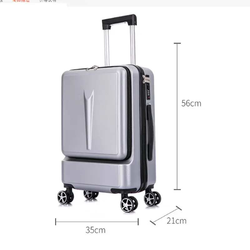 Vali kéo du lịch có ngăn đựng laptop cao cấp, Valy khóa hải quan gồm size 20 và size 24 chất liệu cao cấp độ bền cao nhiều màu thời trang 4