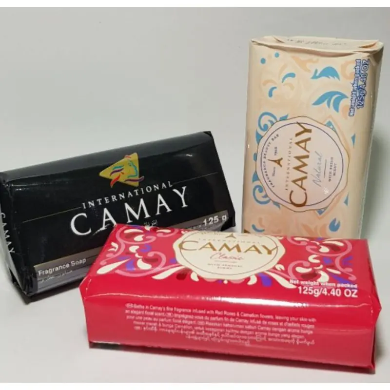 Xà Bông Tắm Camay 125g (đen - đỏ - trăng )