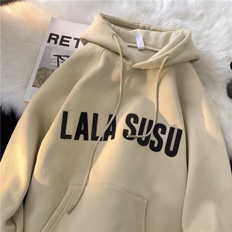 Áo Hoodie Nỉ Tàu Lalasusu Dành Cho Nam Và Nữ - Size M, L, XL - Dài Tay, Menswear 2