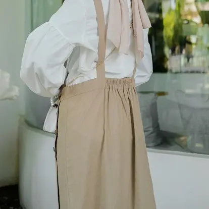 Sekido Sagita Overall - Dress Panjang Wanita Bahan Linen Warna Hitam dan Cocoa, Nyaman dan Cantik 4