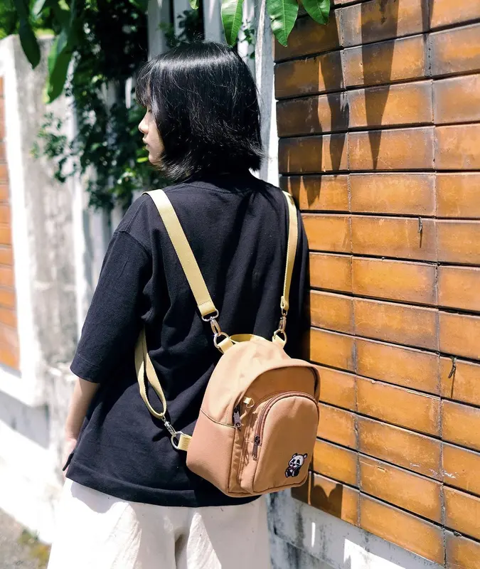 CRSL Frank Bag | Mini Ransel Backpack 3 in 1 | Tas Kecil multifungsi Kanvas Wanita 7