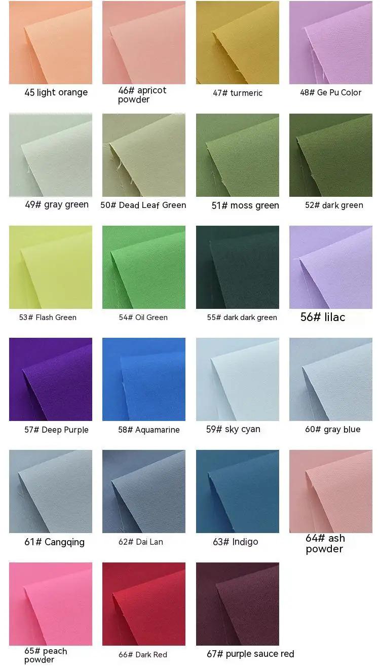 Product Introduction of 100% Cotton Pure Color Poplin Fabric Shirt Dress Doll Pillow Curtain Fashion Design Apparel Sewing Decorative Cloth by the Meter 14