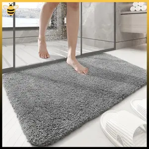 [100% Asli]Luxury Style Bathmat Keset Kamar Mandi Anti Slip Bulu Tebal Karpet Mewah Mat Keset Bulu