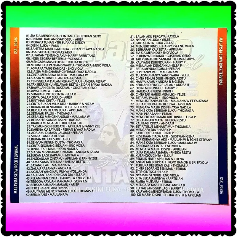 KASET CD MP3 LAGU MALAYSIA TERBARU-LAGU MALAYSIA TERBARU-LAG