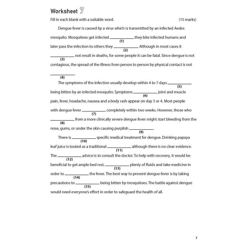 Product Introduction of High Quality 100 English Worksheets Primary 5  Comprehension Cloze | Latest MOE Syllabus Assessment Books 12