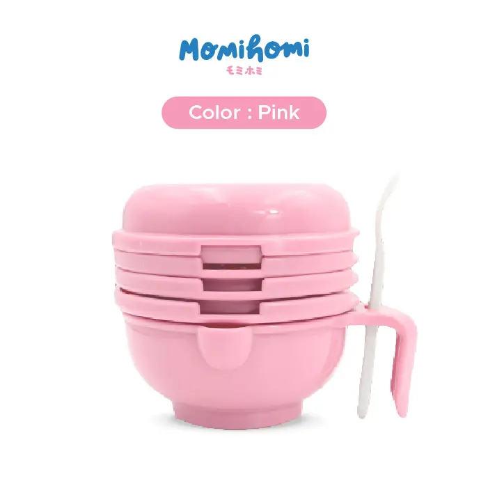 MOMI HOMI Baby Food Maker Grinding Bowl Alat Pembuat Makanan Bayi MPASI Anak set isi 10 pcs Mangkok Tempat Makan Pembuat Makanan Jus Buah Bayi Manual 10 IN 1 Biru 4