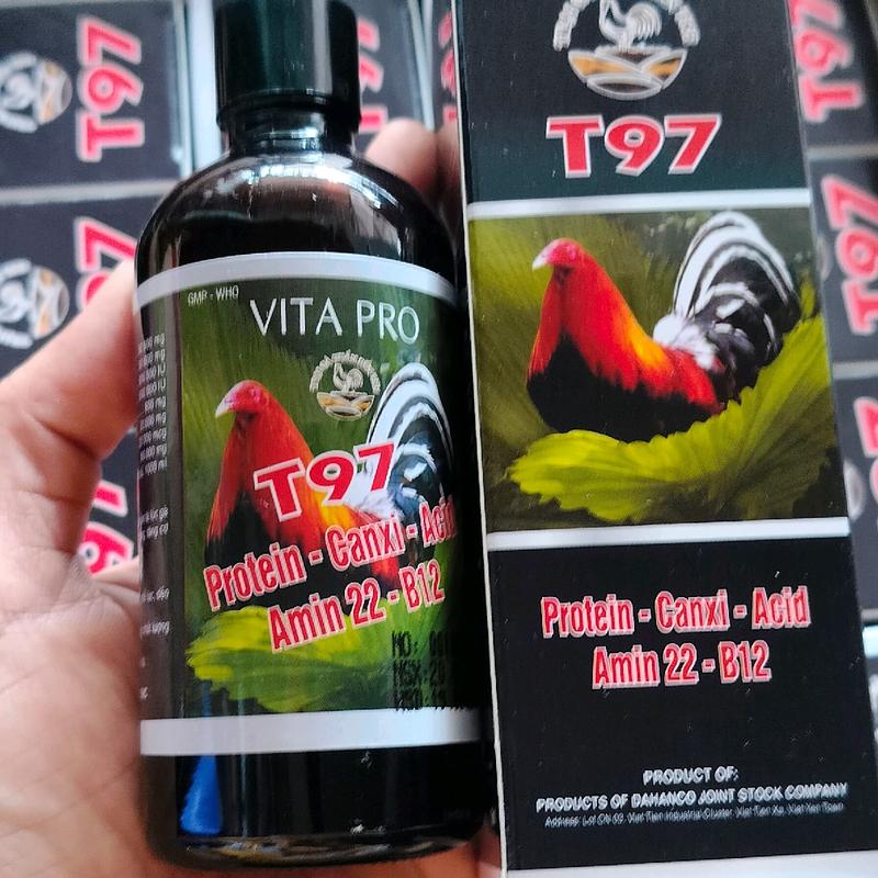 T 97 Thuốc nuôi gà tơ . Giúp gà ăn ngon tăng bo đá