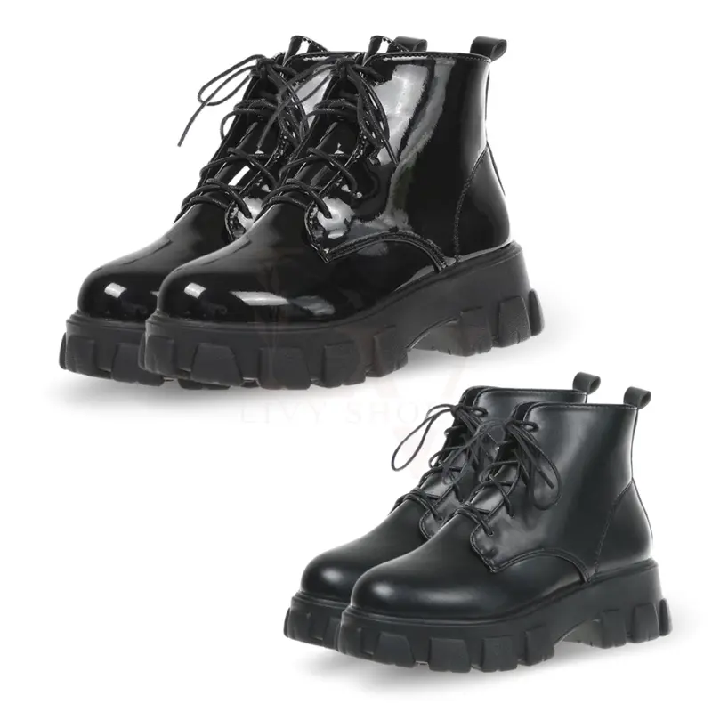 FREE BOX LIVY Sepatu Kyujin Boots Wanita Fashion Korea Premium Class Shoes 0