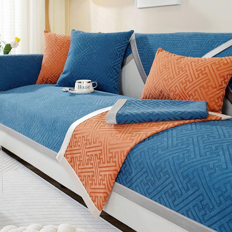 Đệm Sofa, Chất Liệu Chenille, Chống Trượt, Phù Hợp Mọi Mùa, Hàng Mới Về, Đệm Sofa Thủ Công, Thiết Kế Sang Trọng Cấp Cao Cấp, Bộ Vỏ Bọc Ghế Sofa Cao Cấp 1