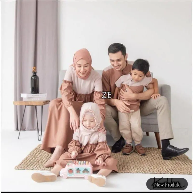 NEW 2025 COUPLE KELUARGA HANNA RAYA COUPLE KELUARGA LEBARAN HANNA SET