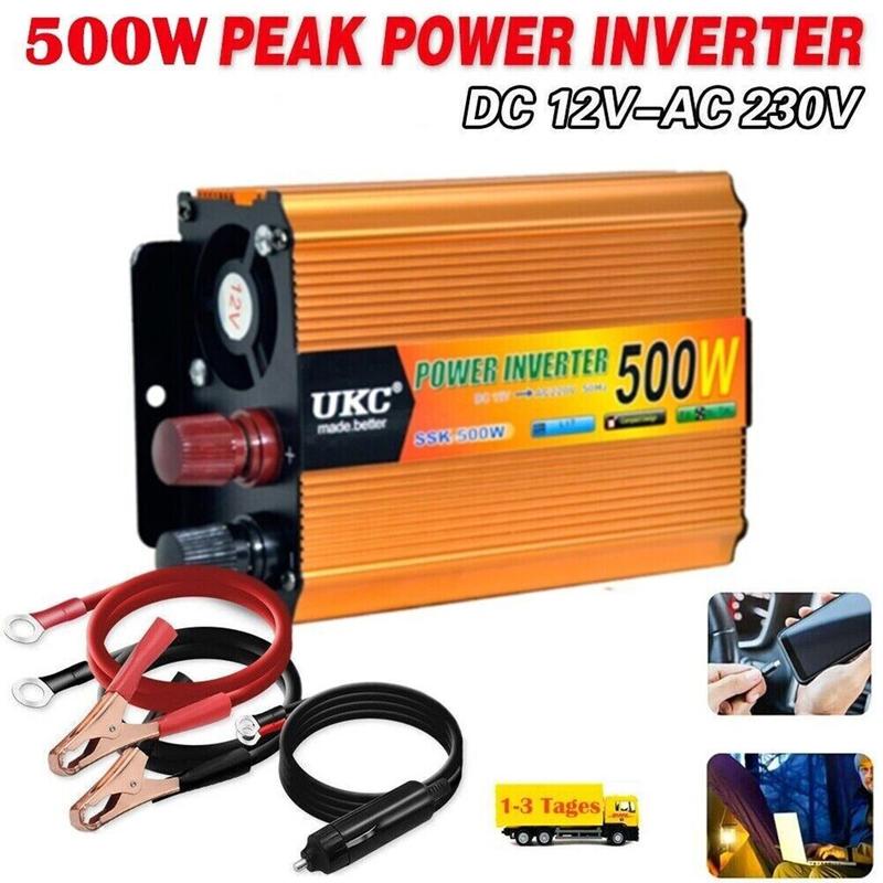 Inverter Penukar Voltan, 500W, DC 12V AC 230V, Kereta Diubah - TikTok ...