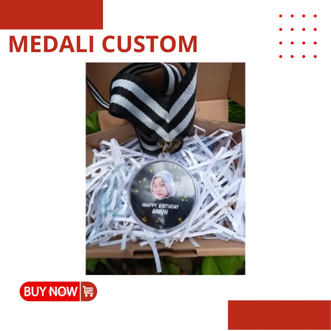 MEDALI CUSTOM  HADIAH KADO ULANG TAHUN / MENDALI WISUDA / KADO PACAR TEMAN SAHABAT ORANG TUA SODARA