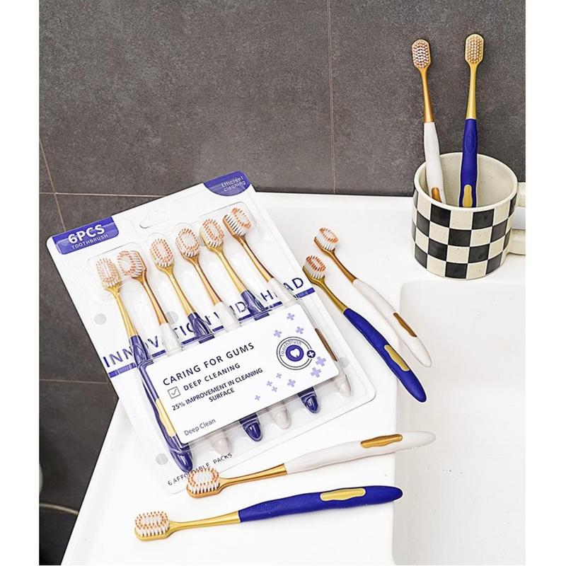Product Introduction of 6/12/18Pcs New Ultra Soft Toothbrush Wide Head Ultra-Fine Bristles Household Toothbrush Set Anti-Slip Handle Deep Cleaning Oral Hygiene Daily Gum Health 34