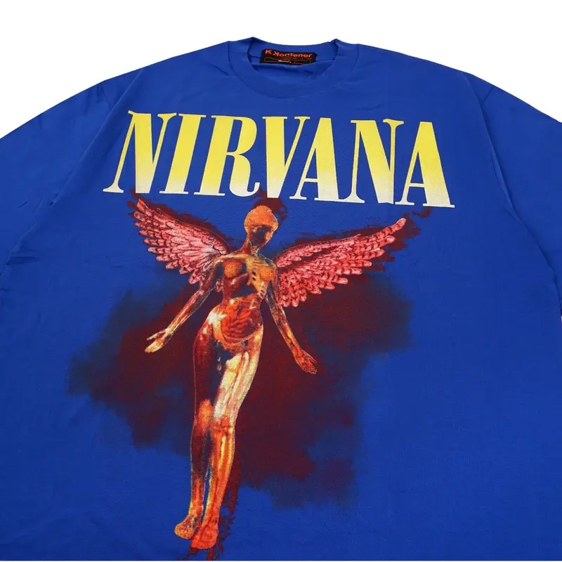 Kaos Oversize Nirvana In utero Biru 5