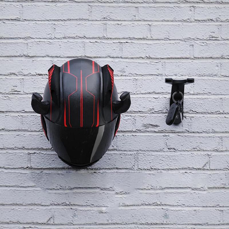 Product Introduction of Electric Vehicle Helmet Rack Wall Mounted Helmet Free Hat Motorcycle Helmet Storage Hook Rack J4V4 28