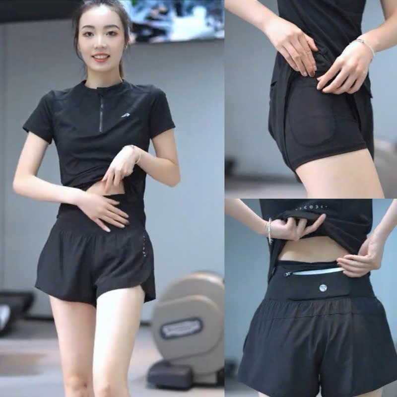 Bộ đồ tập Gym, Yoga, Aerobic, Sét đi bơi, đi biển nữ áo Bra 2 lớp may liền kết hợp quần đùi phối màu chất liệu co giãn mặc lên thoải mái, thông thoáng khí (Ng09/Ng30) Sport Chạy Bộ