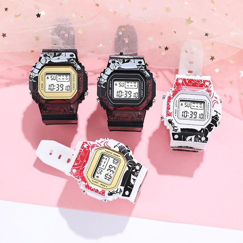 Jam Tangan Sukan Lelaki, One Piece, Jam Tangan Elektronik Berkilau, Jam Fesyen Digital Lelaki, Hadiah Hebat, F0K5 2