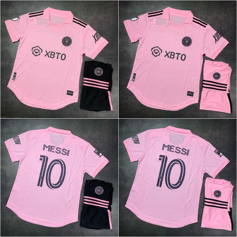 Bộ Quần Áo Bóng Đá Inter Miami Hồng 2023 - Vải Polyester Thái Cao Cấp