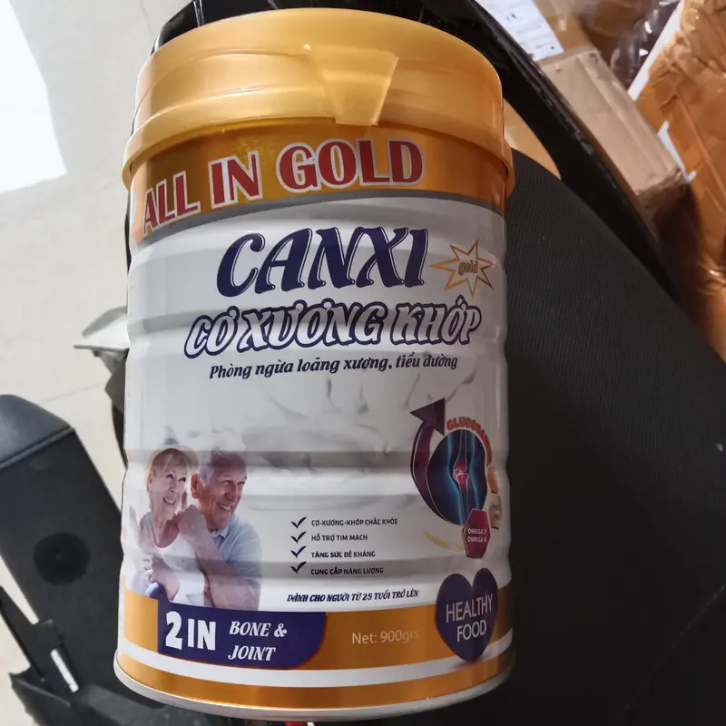 Sữa canxi ALL IN GOLD cơ xương khớp dành cho người bị xương khớp lon 900g 3