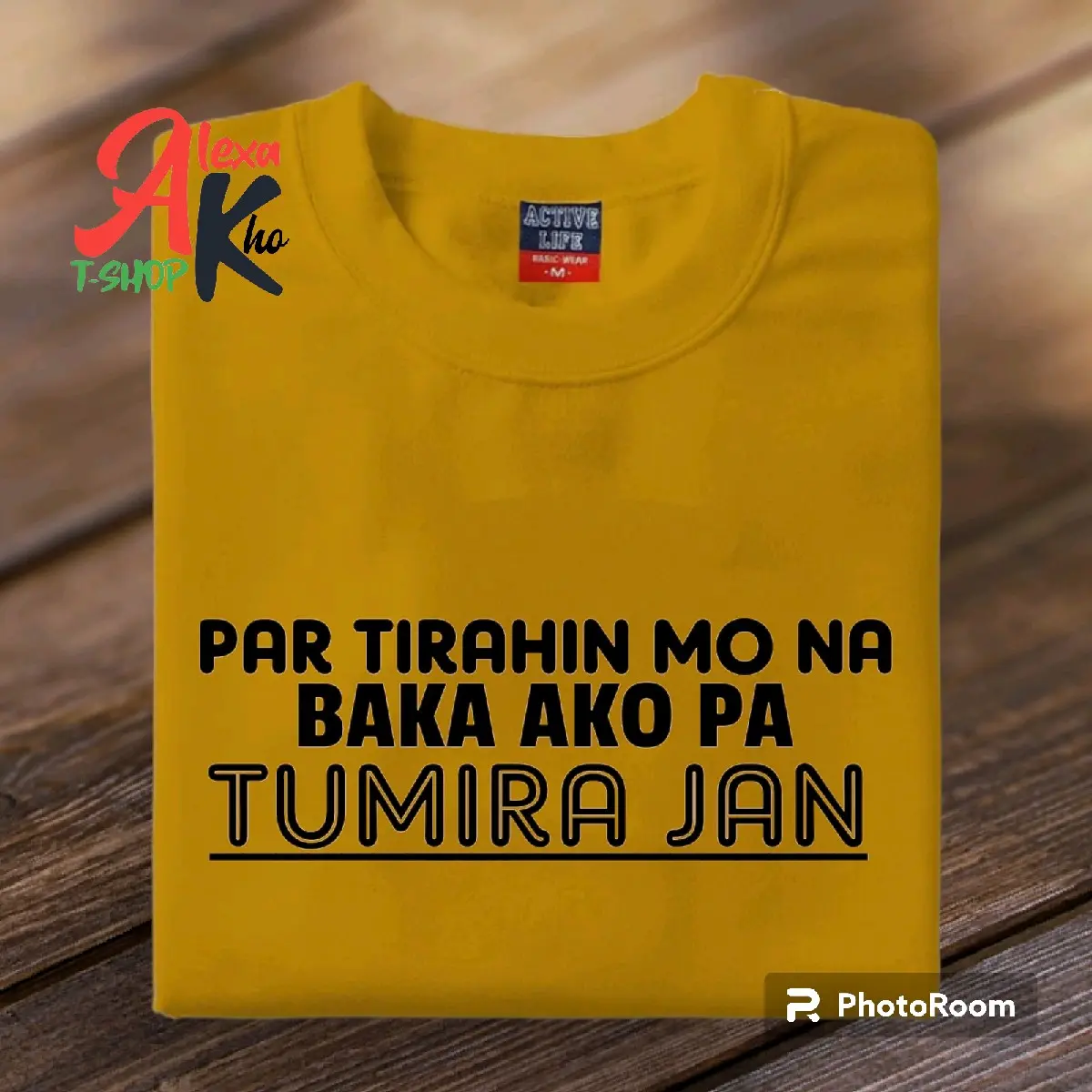 PAR TIRAHIN MO NA BAKA AKO PA TUMIRA JAN T-Shirt Cotton Crew Neck Menswear Top Maroon Oversize Peach Mint
