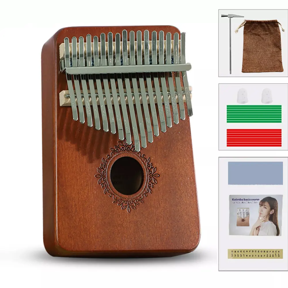 [BISA COD] Kecapi Jari Kalimba17 Key untuk pemula Piano jari, Kecapi jari Kalimba, instrumen Carimba