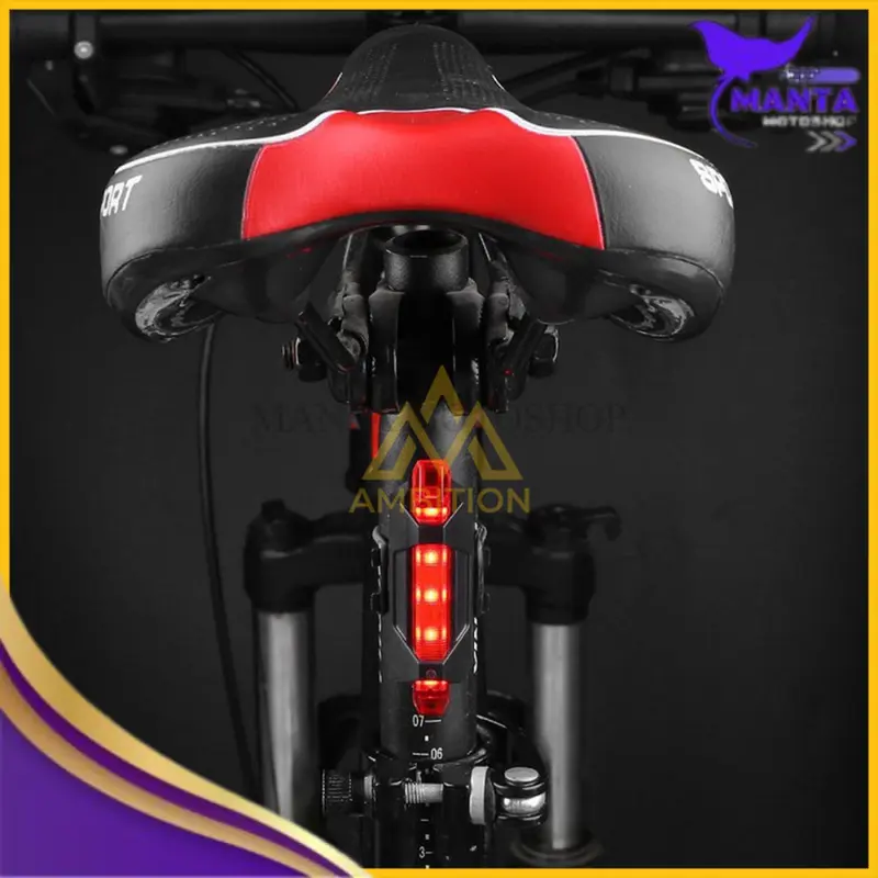 Lampu sepeda usb charger sepeda gunung mtb cycling belakang depan [Bisa Bayar Ditempat] 4