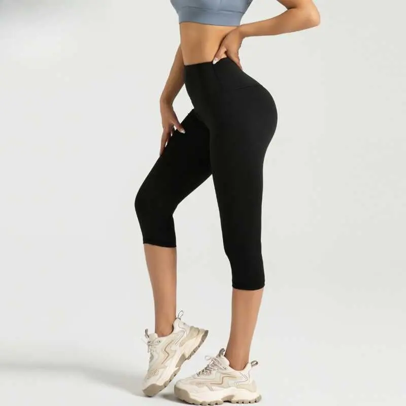 SUPER WER Women's Yoga Pants Seamless Shorts Push Up Hip Gym Fiess Sports Lings
