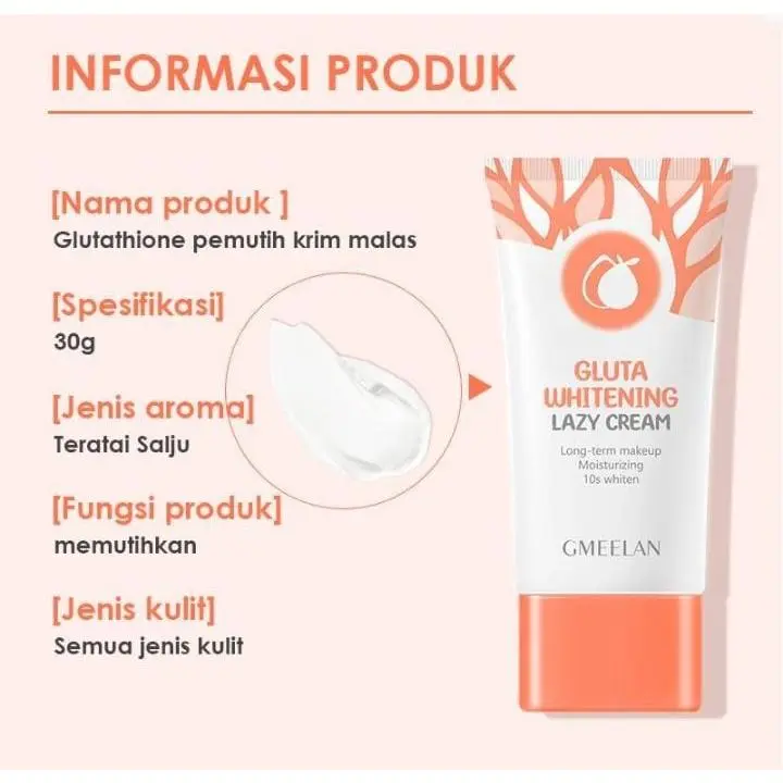 GMEELAN GLUTA WHITENING LAZY CREAM - GMEELAN Day Cream Niacinamide 2